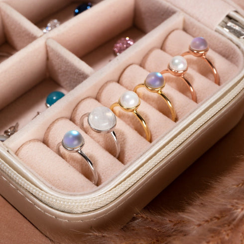 Or Vermeil | Anneau de perle naturelle